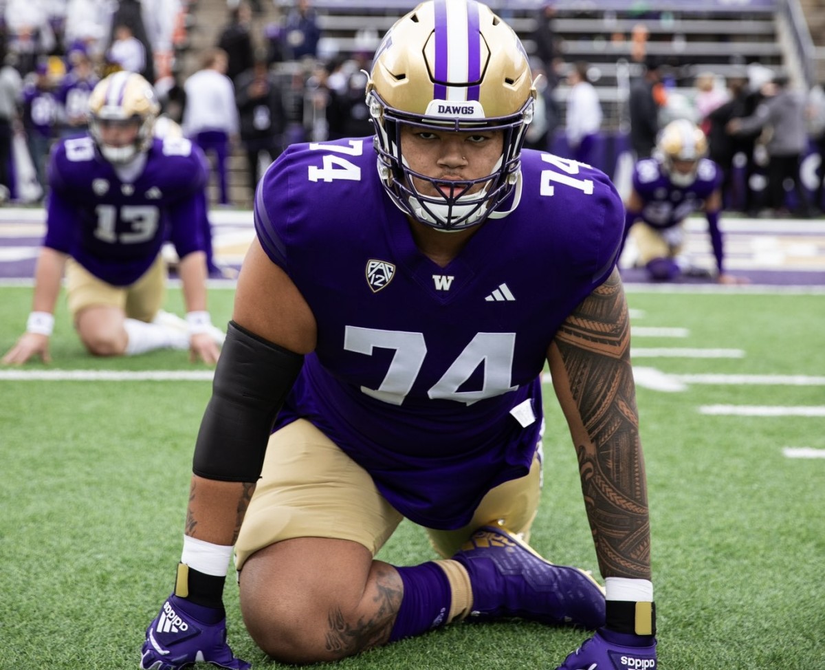 Kahlee Tafai is one of five lineman from the UW class of 2023.