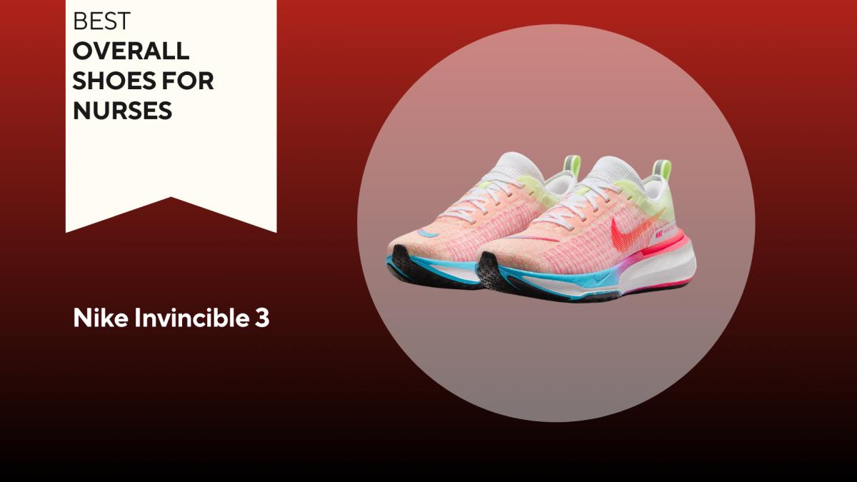 Nike Invincible 3 bloom run collection women's shoes on red background