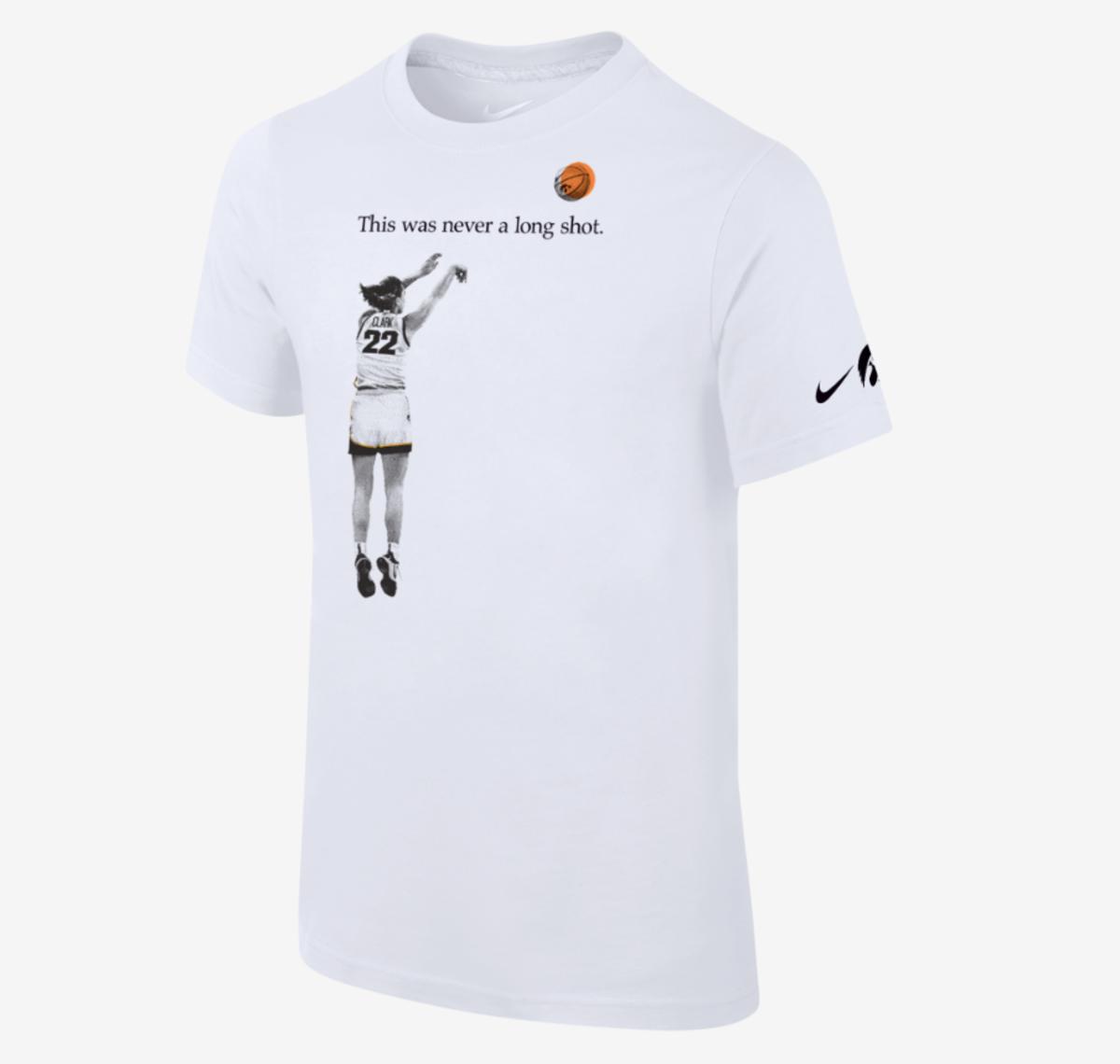 Caitlin Clark NCAA All-Time Scoring Record Nike Youth Tee