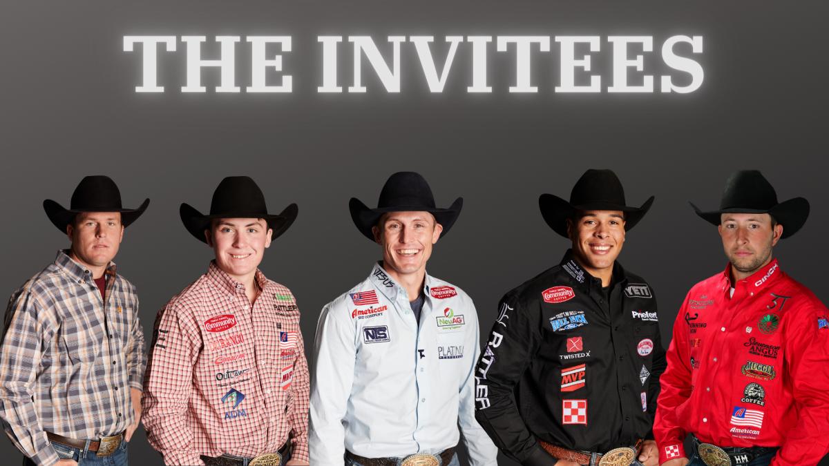 L-R: Caleb Smidt, Riley Webb, Tuf Cooper, Shad Mayfield, Haven Meged.