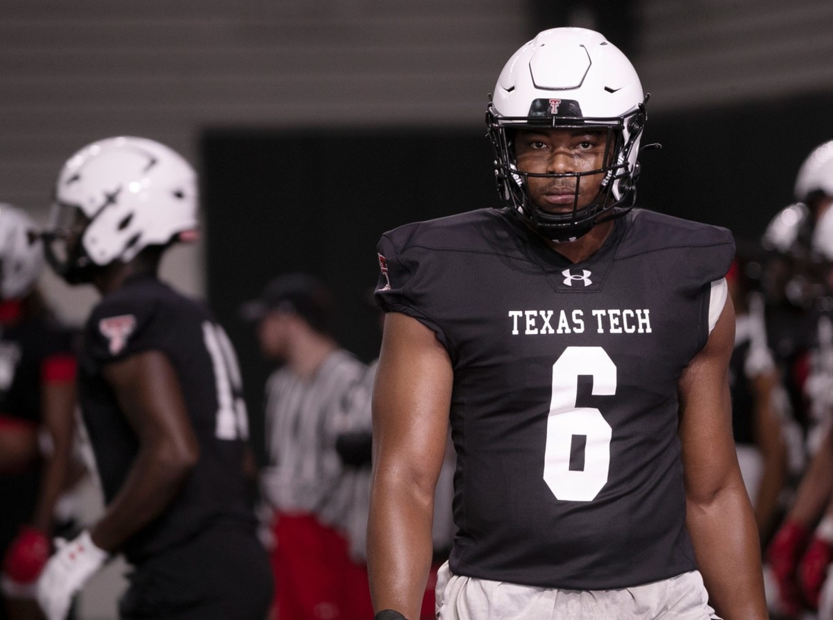 Texas Tech's Myles Cole is a large, athletic presence off the edge and could be that for the Las Vegas Raiders.