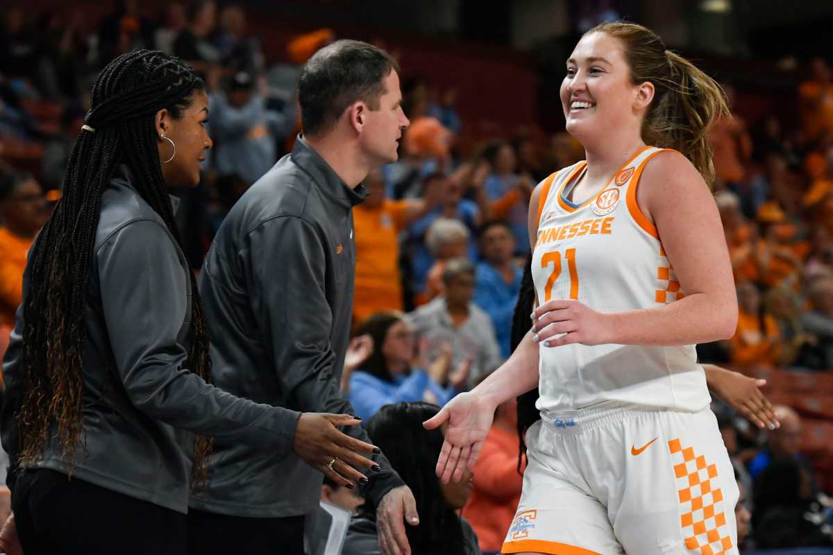 Tennessee Lady Volunteers G Tess Darby during the win over Kentucky. (Photo by McKenzie Lange of the USA Today Network)