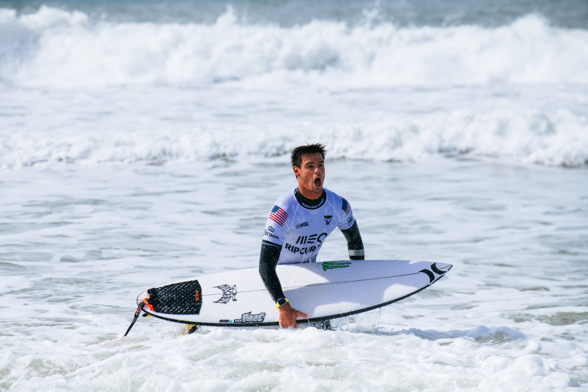 Kade Matson at the MEO Rip Curl Pro Portugal