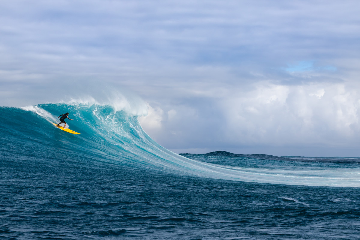 Silvia Nabuco in Hawaii at the Red Bull Magnitude women's big wave event.
