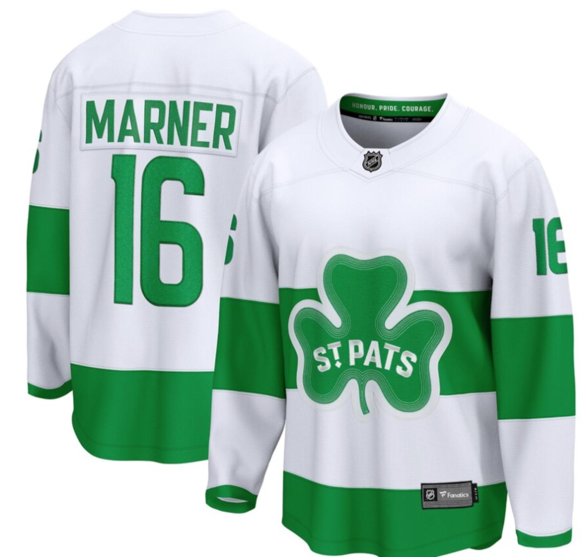 Men's Fanatics Branded Mitch Marner White Toronto Maple Leafs Alternate St. Pat's Jersey - $174.99