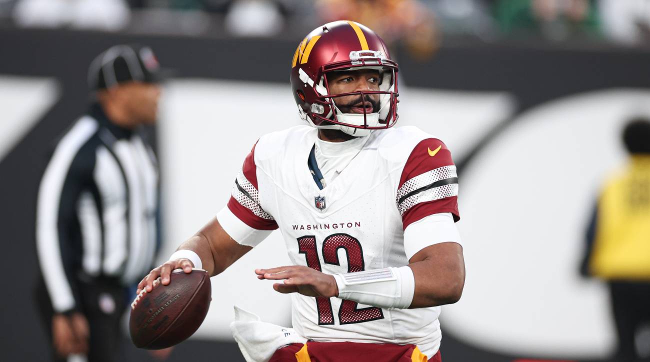 Washington Commanders quarterback Jacoby Brissett