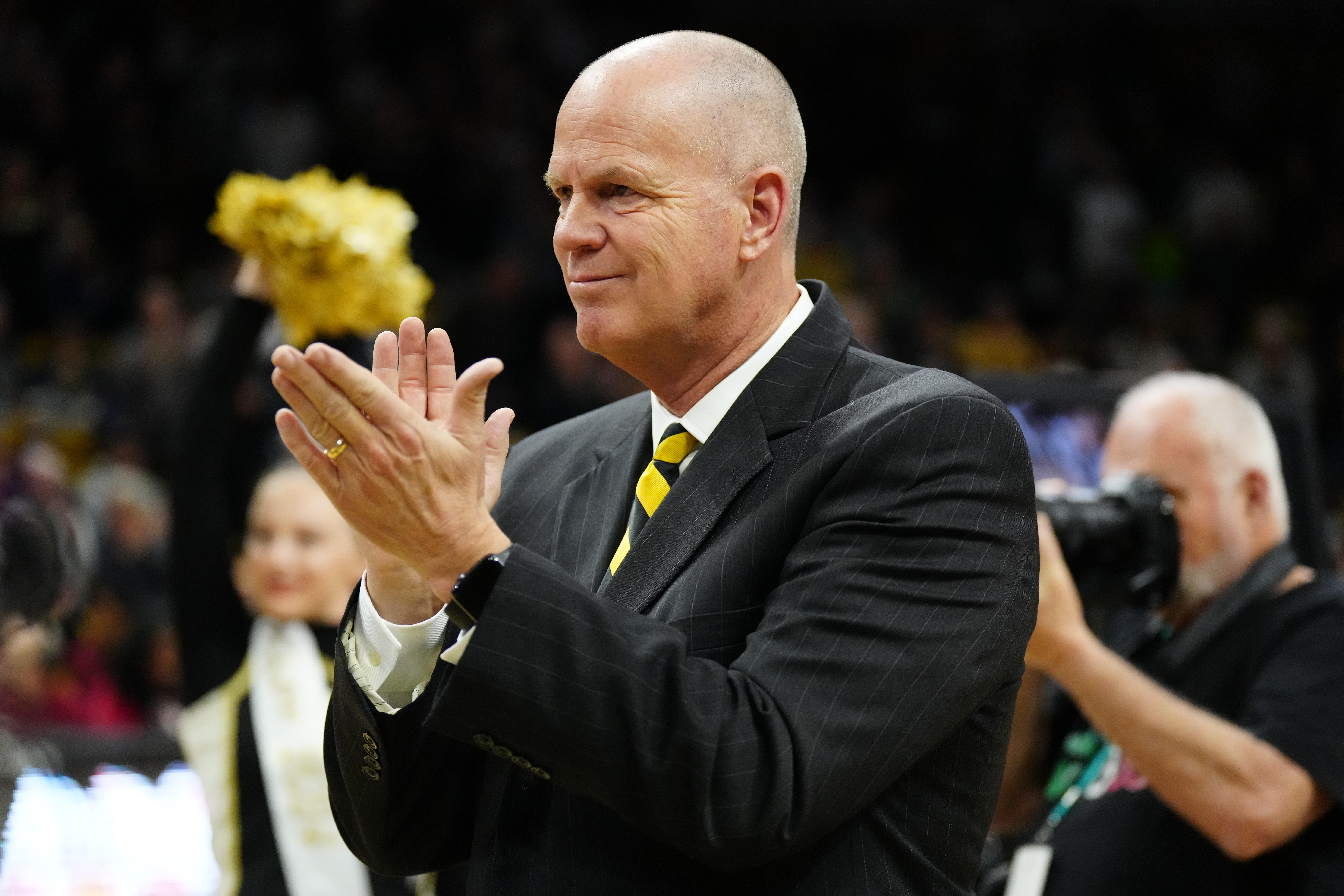 Boulder, Colorado, USA; Colorado Buffaloes coach Tad Boyle before the game against the Stanford Cardinal at the CU Events Center