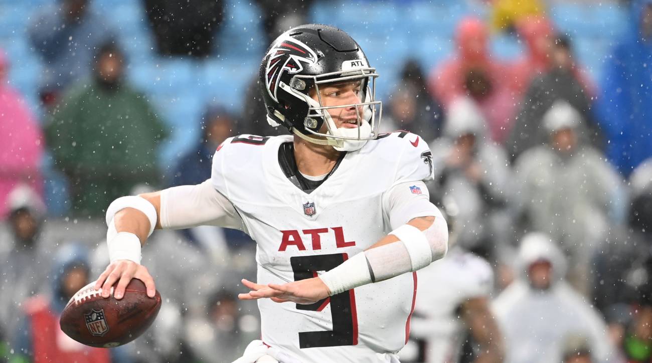 Atlanta Falcons quarterback Desmond Ridder