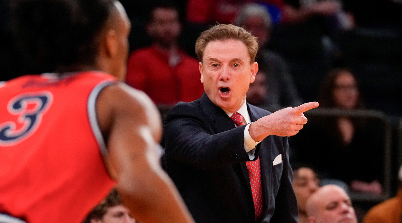 Mar 14, 2024; New York City, NY, USA; St. John’s Red Storm head coach Rick Pitino reacts against the Seton Hall Pirates during the first half at Madison Square Garden.