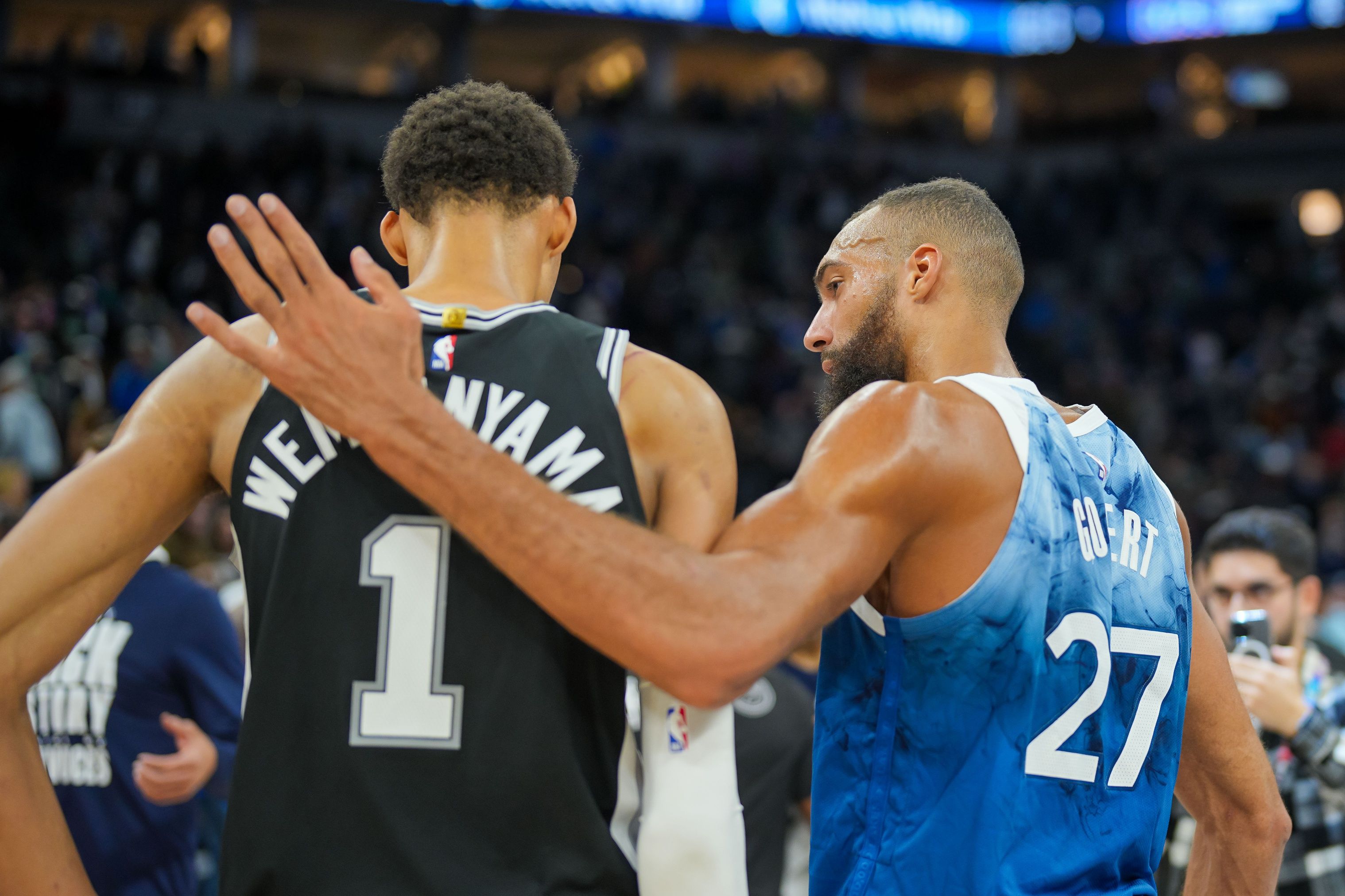 Victor Wembanyama, San Antonio Spurs, Rudy Gobert, Minnesota Timberwolves