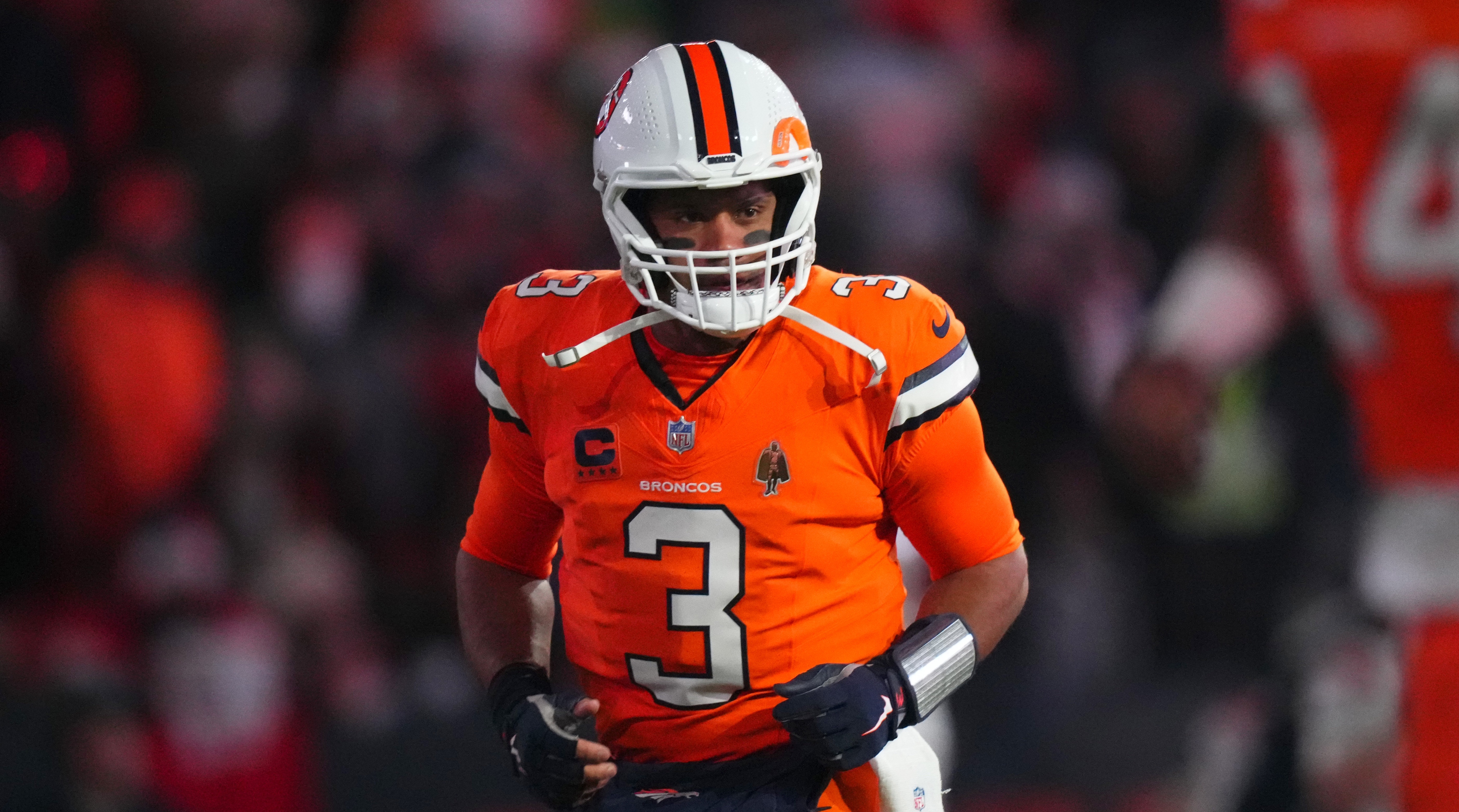 Pittsburgh Steelers quarterback Russell Wilson during his time with the Denver Broncos