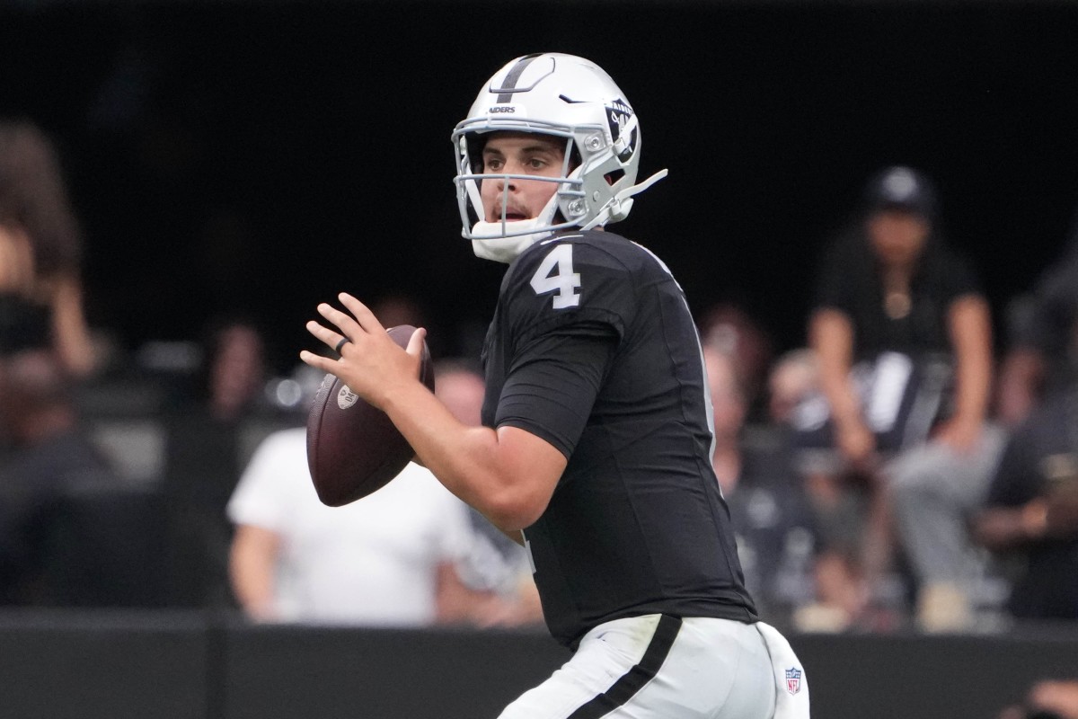 Raiders rookie quarterback Aidan O'Connell