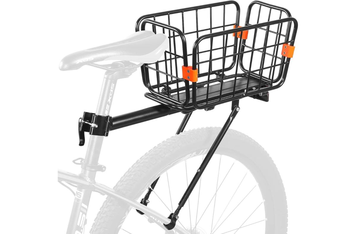 Anggoer Rear Bike Rack with Basket