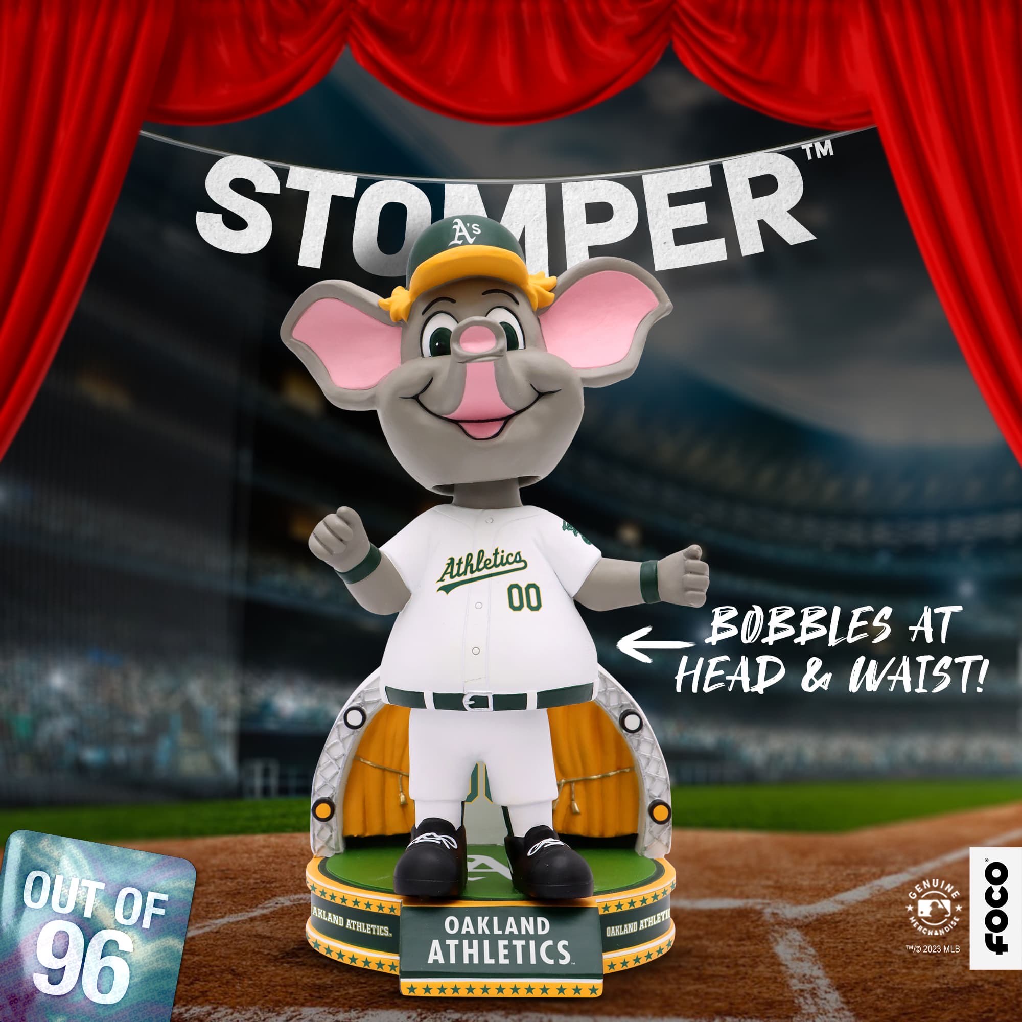 Show Your A's Pride With The Stomper Oakland A's Mascot Belly Bobblehead -  Sports Illustrated Oakland Athletics News, Analysis and More