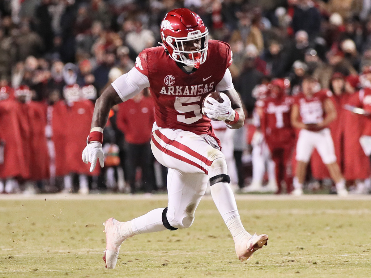 Arkansas running back Raheim Sanders