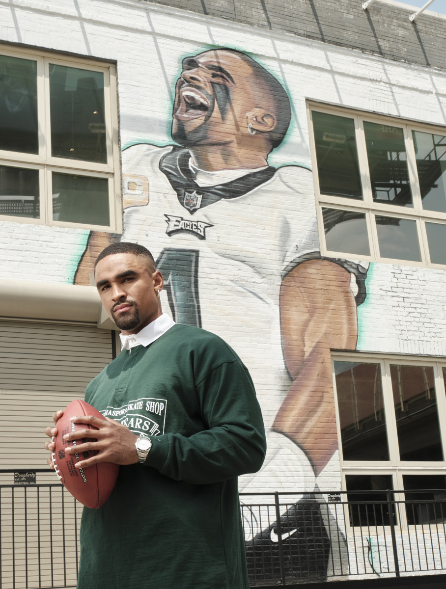 Hurts has endeared himself to fans in Philadelphia, including DJ Jazzy Jeff, who has bestowed upon the quarterback unprecedented dapping privileges.