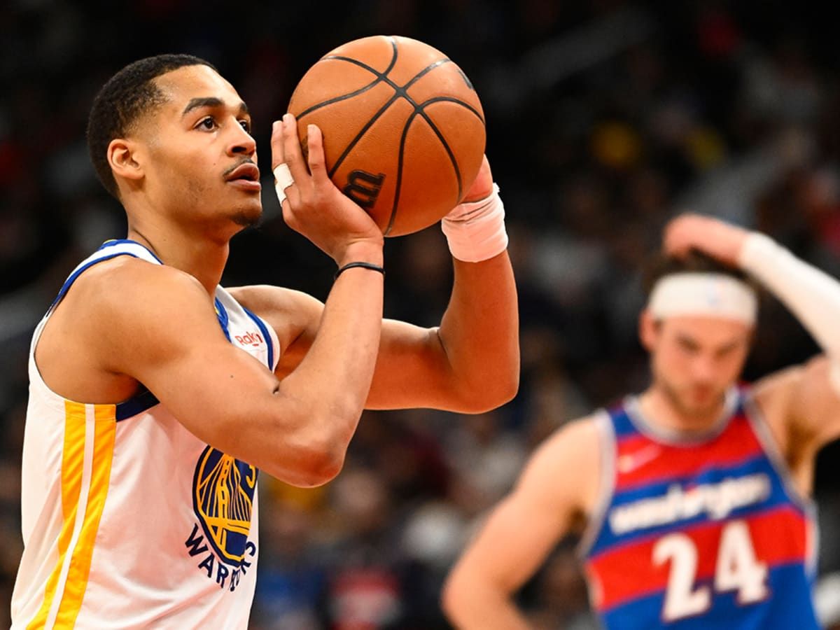 Jordan Poole at the free throw line - Sports Illustrated