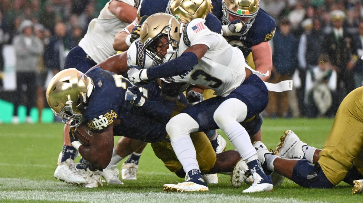 First Half Analysis Notre Dame Is Dominating Navy 280 Sports