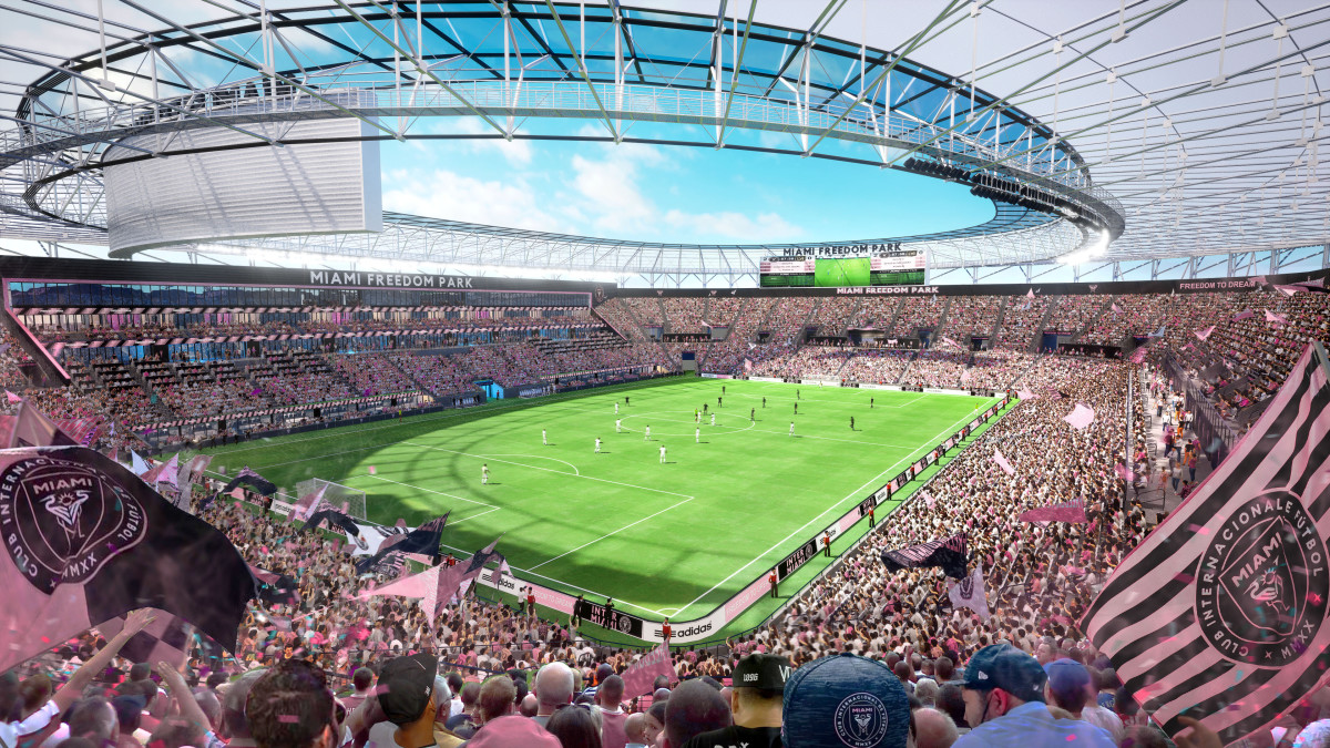 An artist's impression of Miami Freedom Park, Inter Miami's new stadium that is due to open in 2025