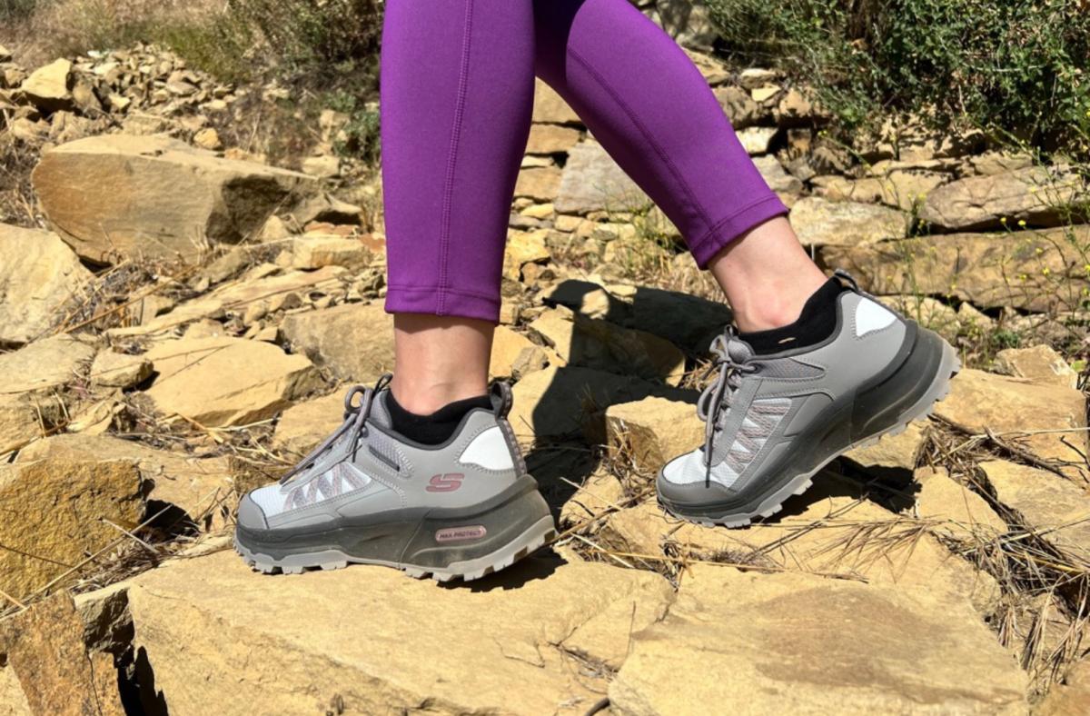 Skechers Max Protect on trail
