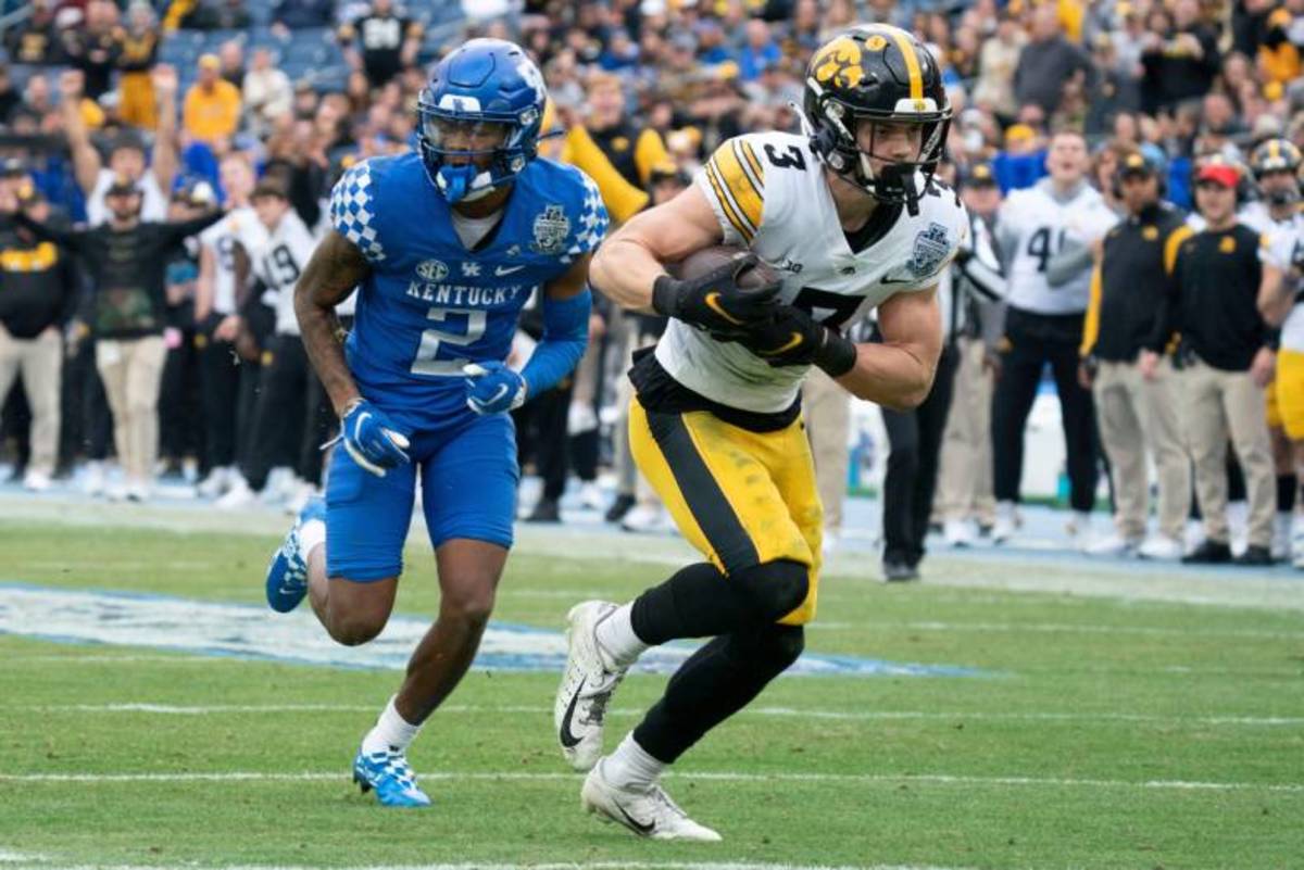 Iowa defensive back Cooper DeJean