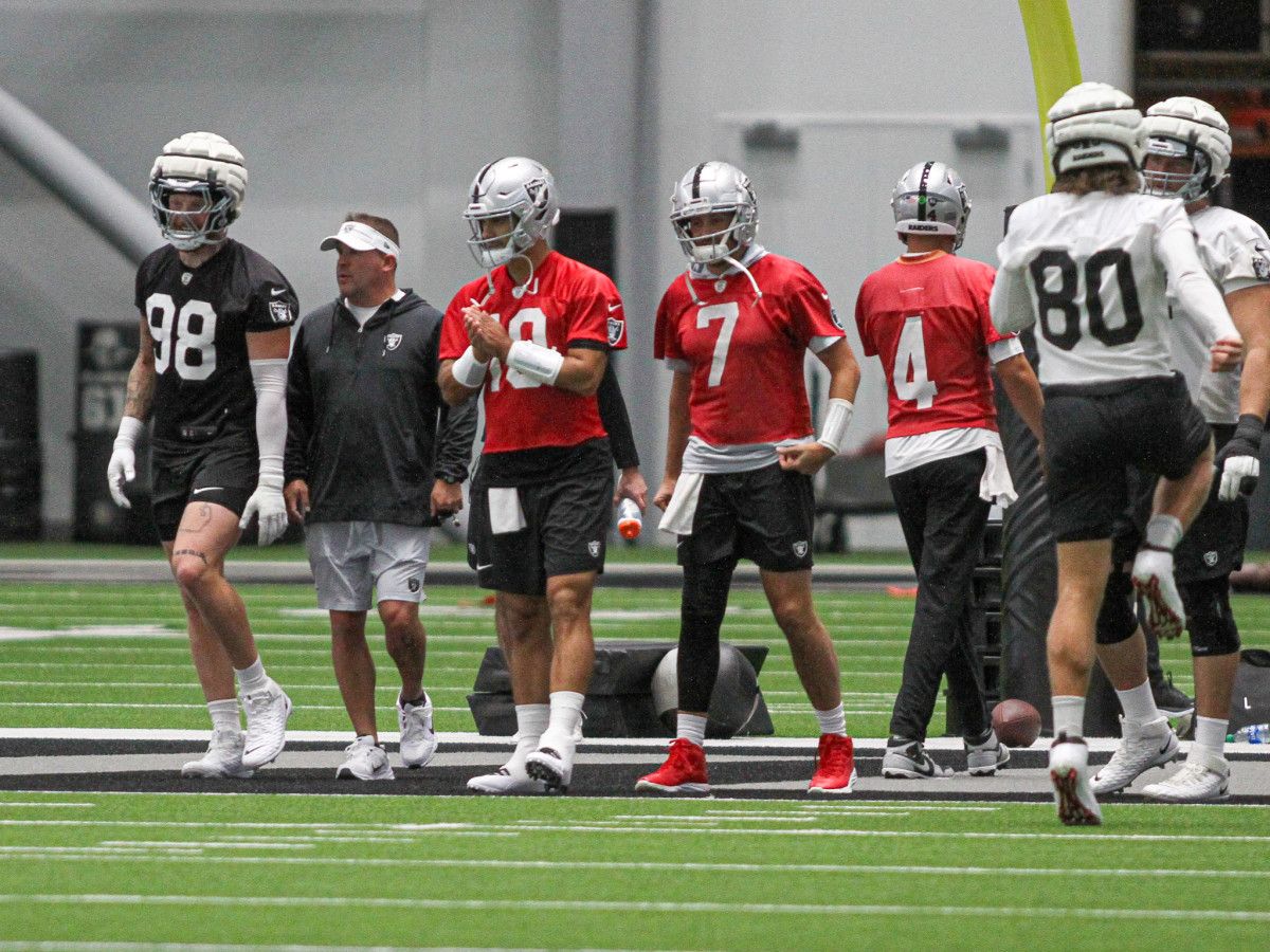 Las Vegas Raiders Josh McDaniels has a proven track record of offensive success, but that was in New England, and he has to get his Silver and Black attack going.