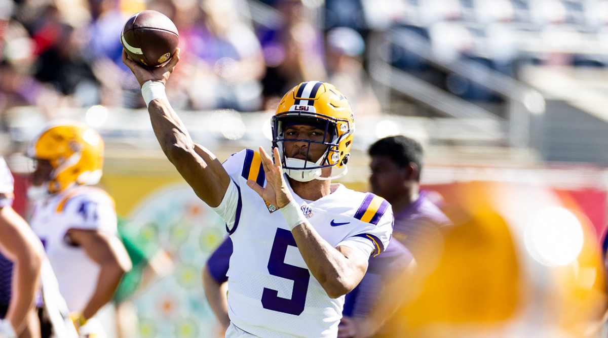 LSU quarterback Jayden Daniels