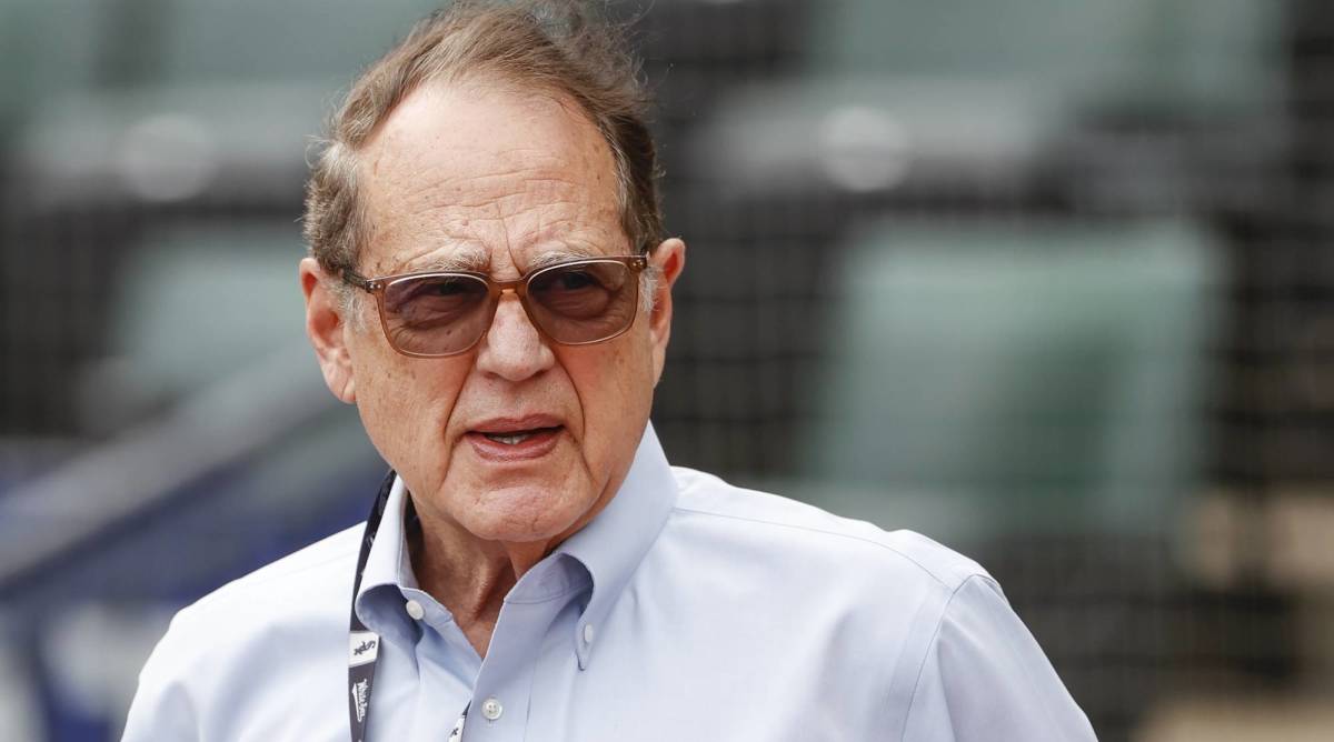 White Sox owner Jerry Reinsdorf looks on before a game.