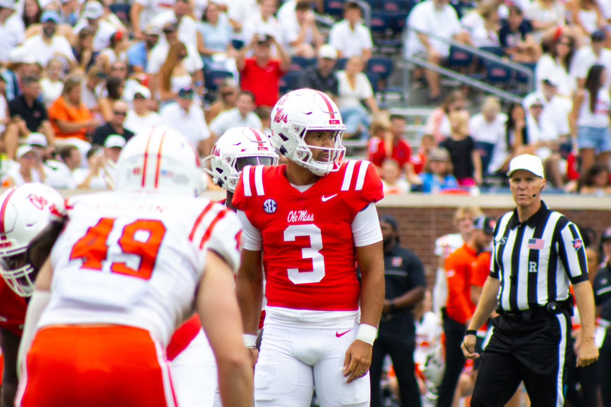 REPORT Ole Miss Rebels QB Spencer Sanders Deemed Ineligible To