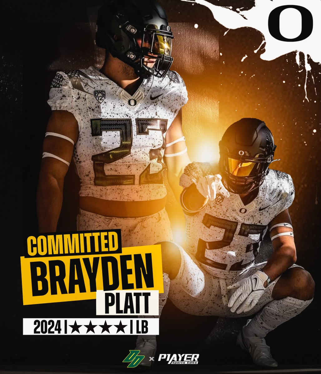 Oregon Recruiting 4Star Linebacker Brayden Platt Commits to Oregon