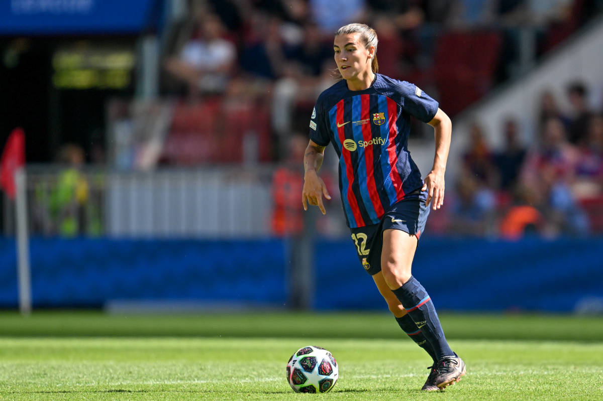 Patricia Guijarro pictured playing for Barcelona in the 2023 UEFA Women's Champions League final