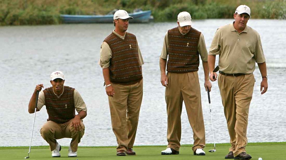 Tiger Woods Chris DiMarco, Jim Furyk and Phil Mickelson, 2006 Ryder Cup