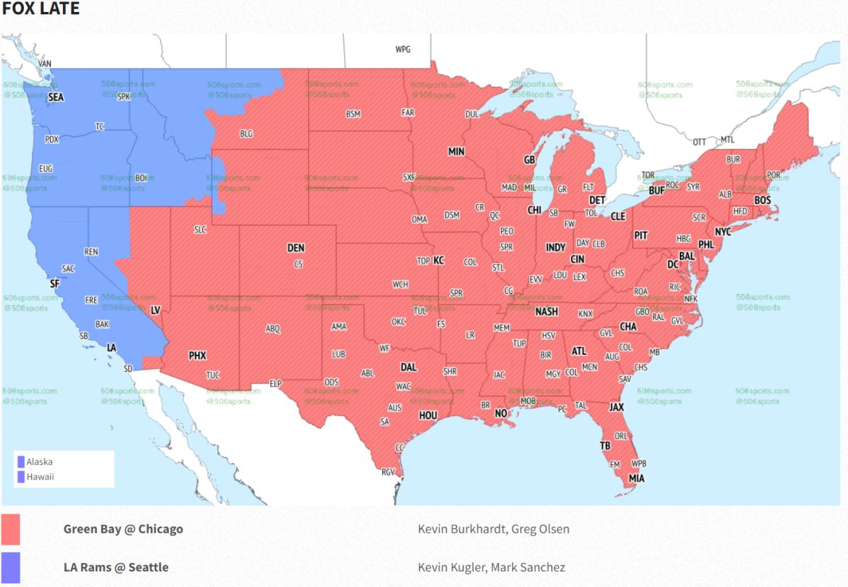 NFL Week 1 TV Map Who Can Watch Arizona Cardinals-Washington Commanders?