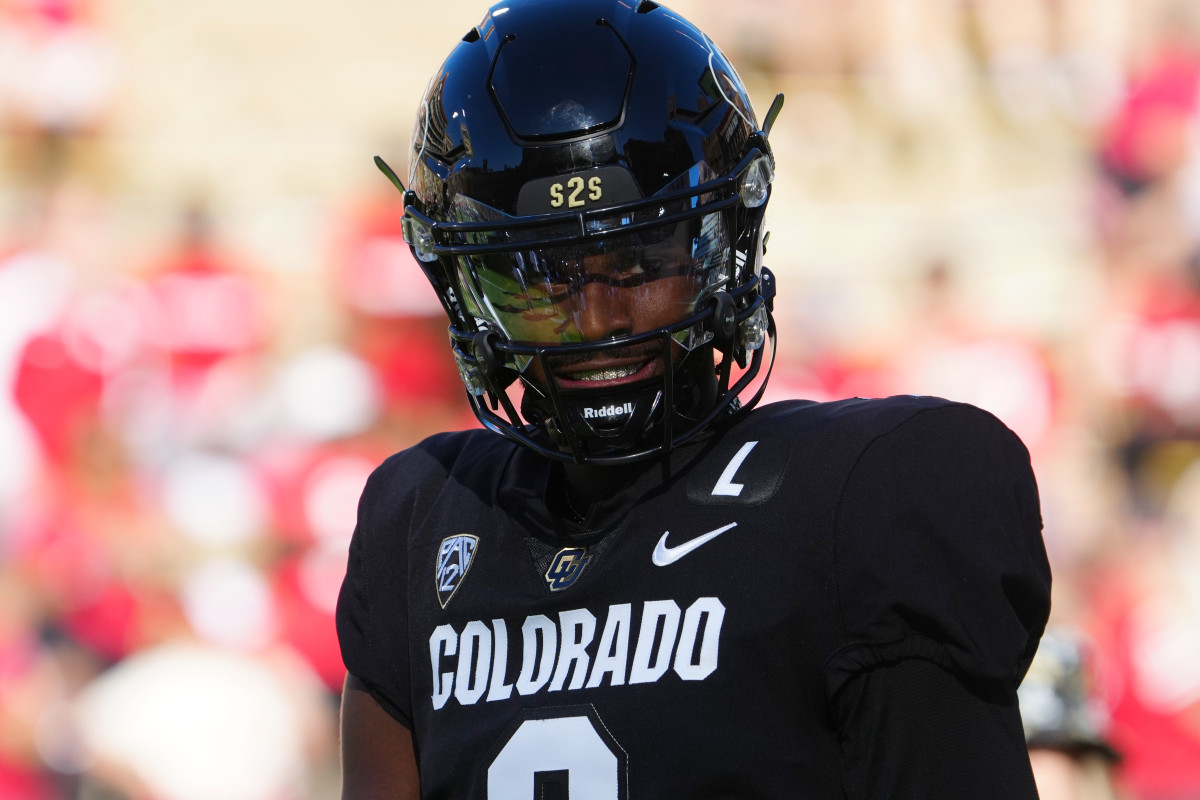 Colorado QB Shedeur Sanders during his big performance in a win over Nebraska.