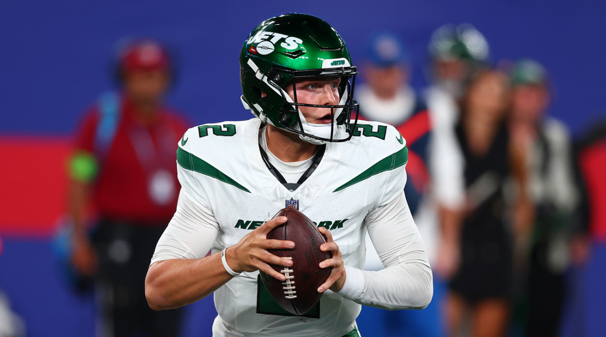 New York Jets QB Zach Wilson in Week 1 vs. the Buffalo Bills