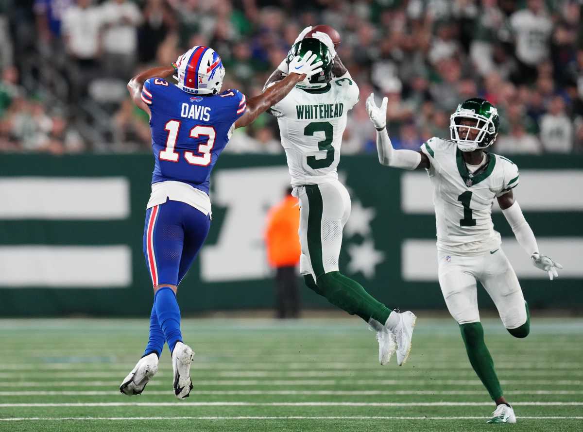 Jets' safety Jordan Whitehead makes his third INT of the game vs. the Bills