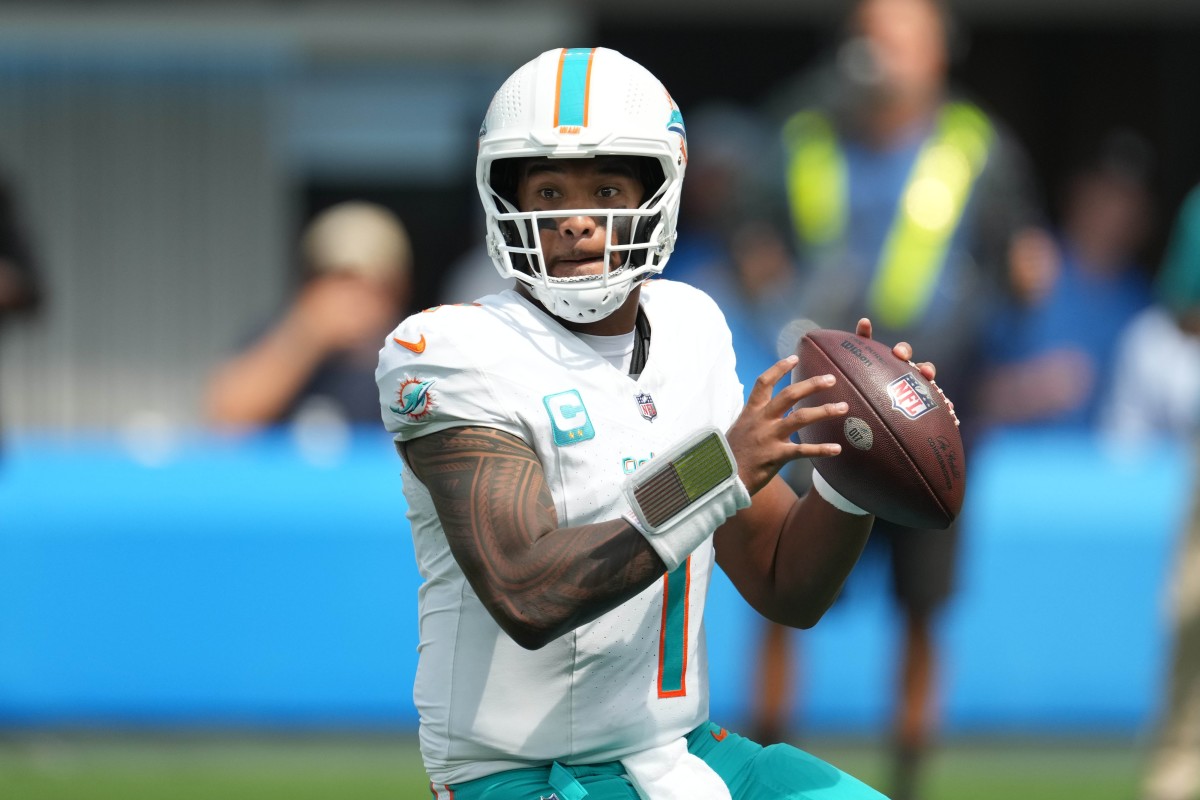 Tua Tagovailoa passed for 466 yards and three touchdowns in the Dolphins' Week 1 game against the Chargers.