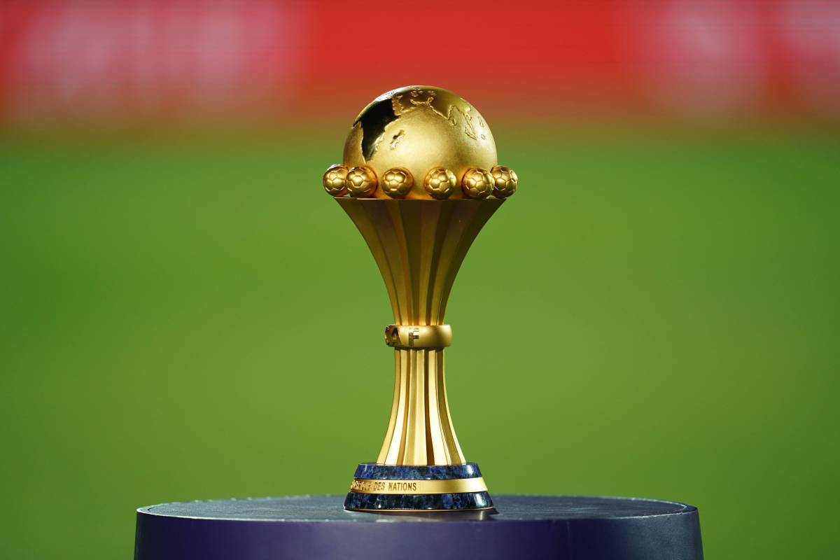 The Africa Cup of Nations trophy pictured ahead of the 2019 final