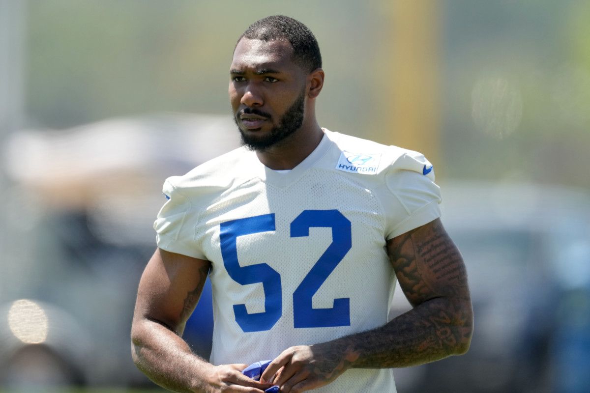 Los Angeles Rams linebacker Terrell Lewis (52) during organized team activities