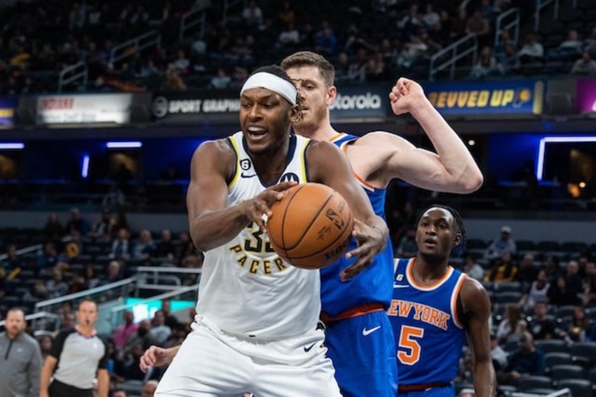 Myles Turner could really make the New York Knicks a title contender as a result of his shooting at the center position