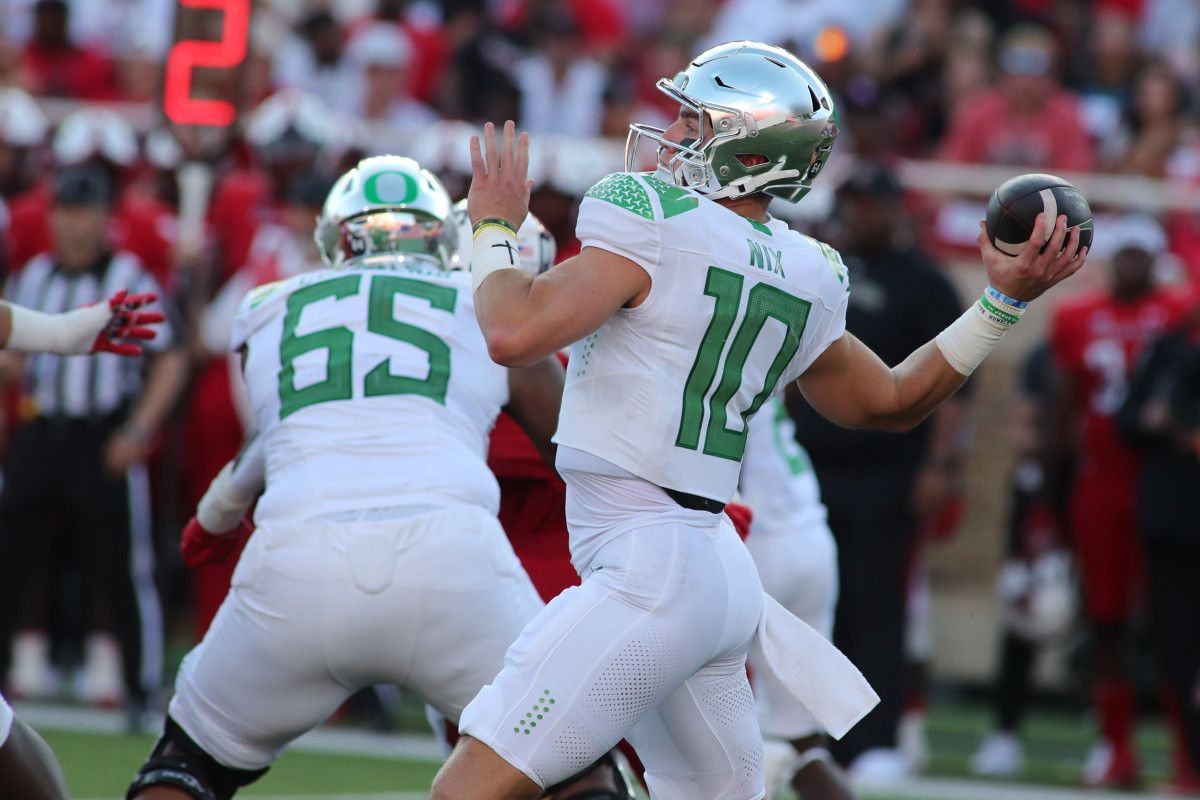 Bo Nix Texas Tech Deep Ball