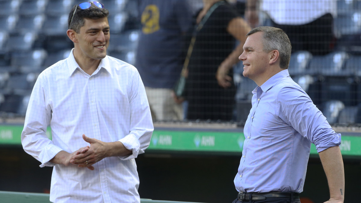Boston Red Sox chief baseball officer Chaim Bloom and Pittsburgh Pirates general manager Ben Cherington.
