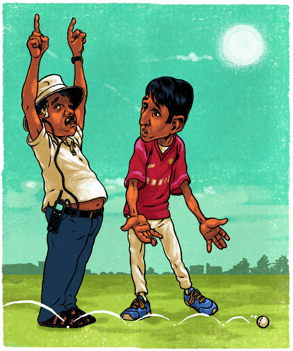 In Shoeb Davda’s league, the umpires were known to signal a six, cricket’s version of a home run, when the ball had decidedly not been batted over a fence.