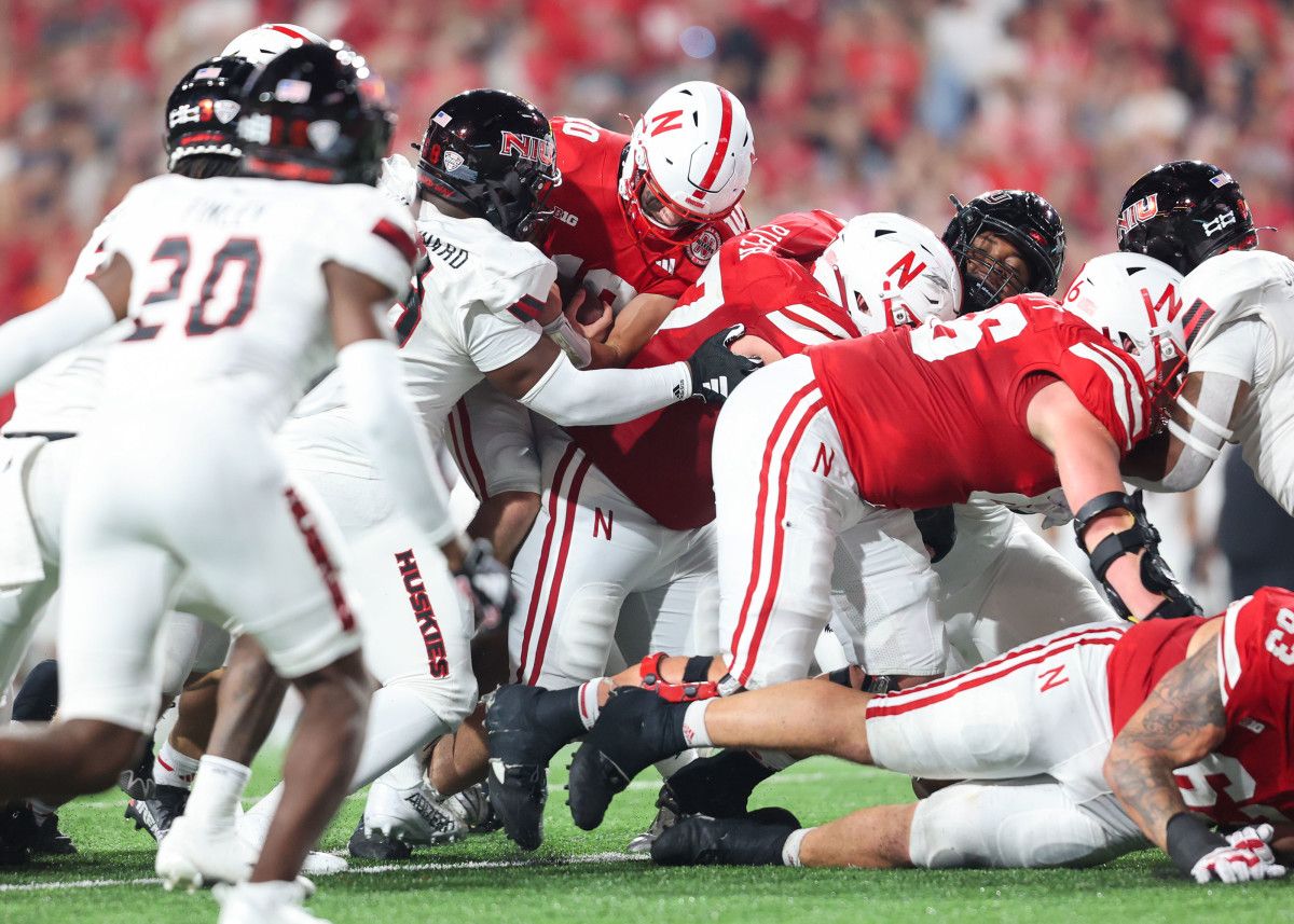 Heinrich Haarberg 3 2023 Nebraska football vs Northern Illinois