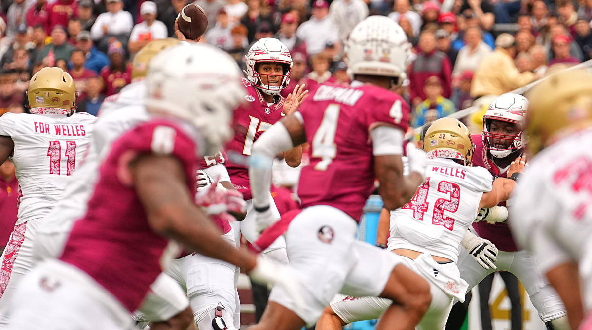 Florida State playing against Boston College.