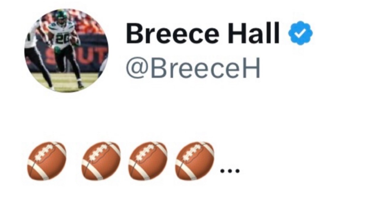 Breece Tweet four carries