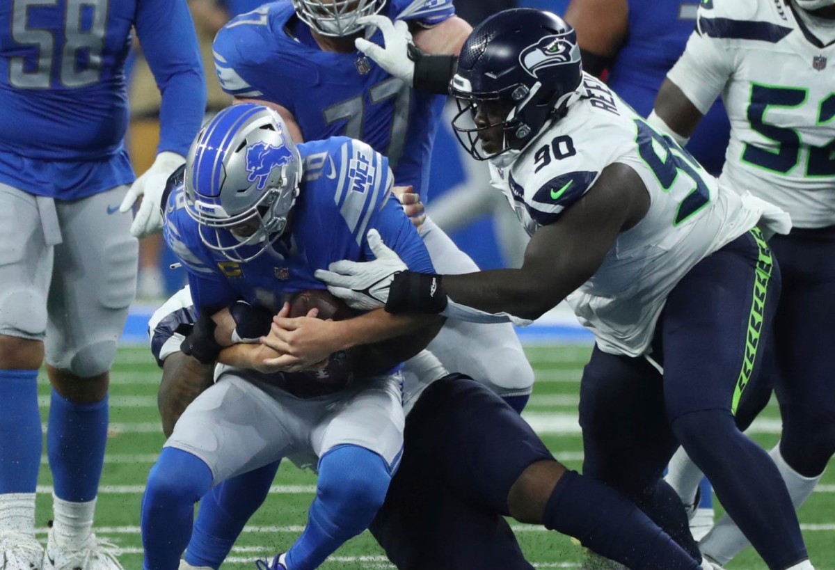 Dre'Mont Jones and Jarran Reed made their mark collapsing the pocket against the Lions in the second half, combining for a sack and three quarterback hits as the Seahawks won in overtime.