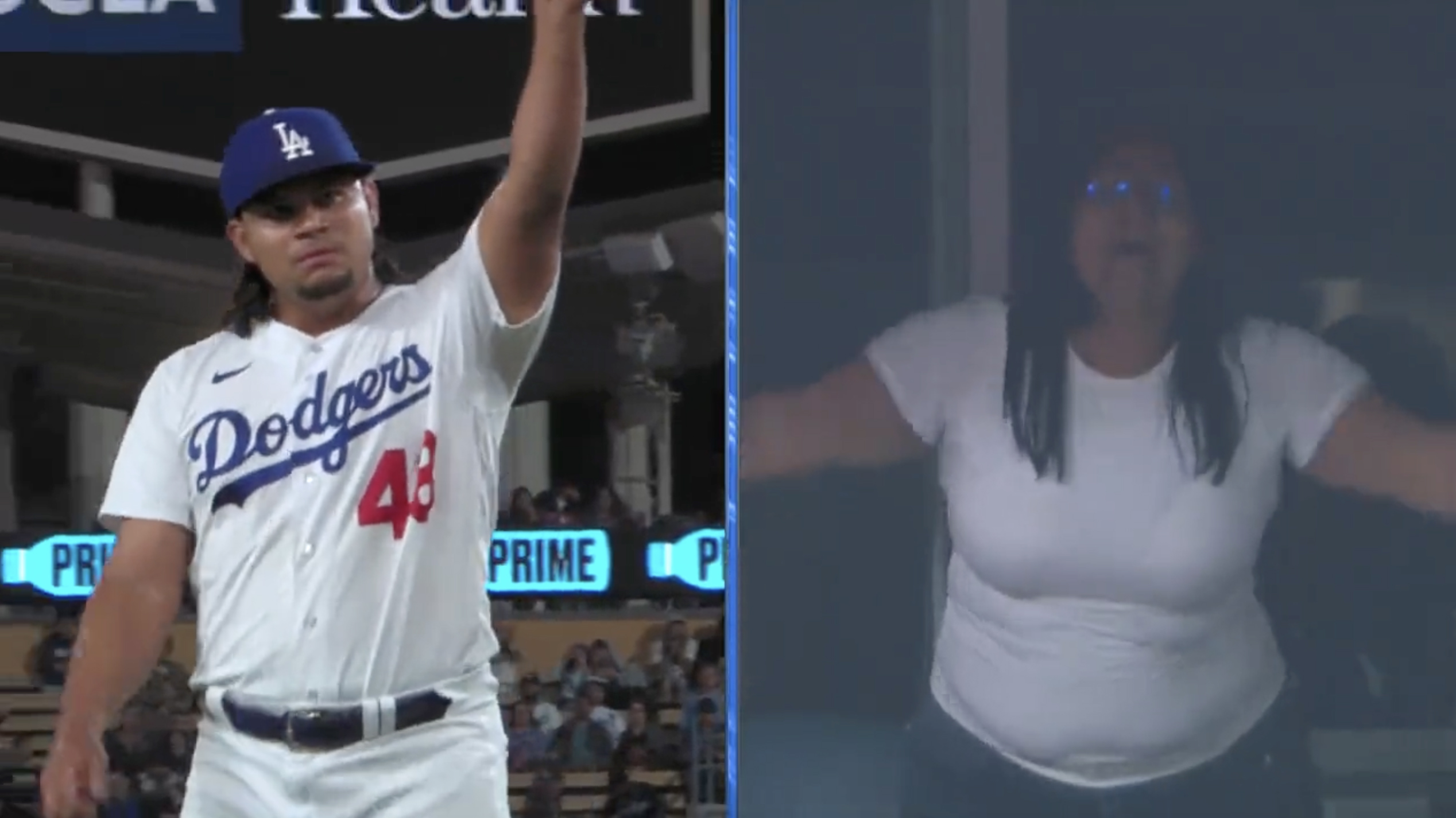Dodgers Pitcher's Mom Was So Happy Seeing Her Son Play for First Time in 7  Years - Sports Illustrated