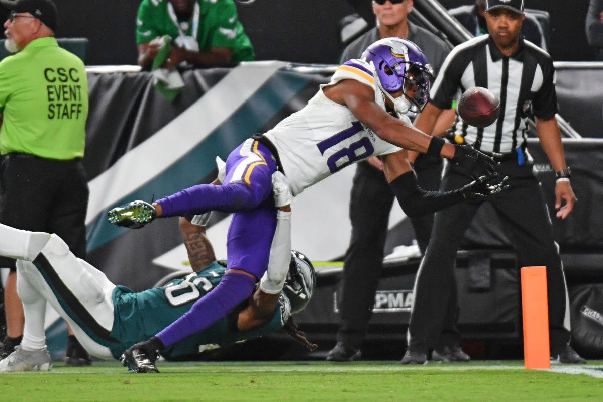 Justin Jefferson and the Minnesota Vikings lost to the Philadelphia Eagles in Week 1. (USA Today)
