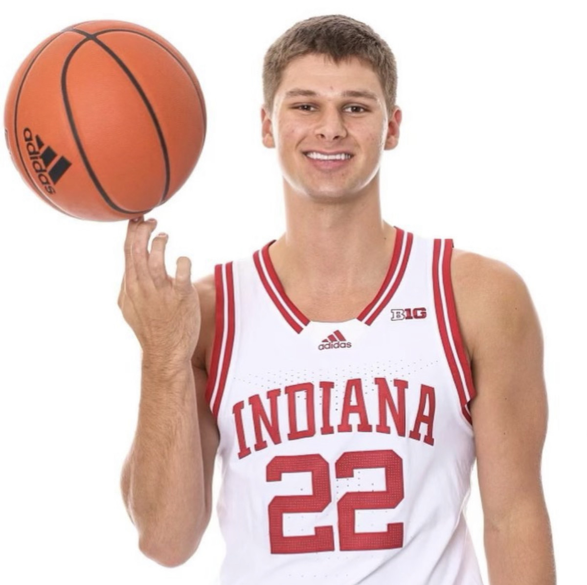 Indiana guard Jackson Creel pictured in No. 22 jersey.